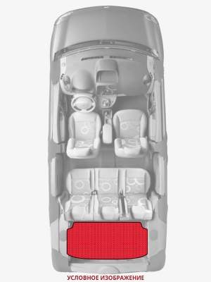 ЭВА коврики «Queen Lux» багажник для Daihatsu Delta Wagon (CB, YB)